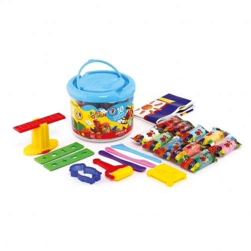 خمیربازی سطلی 10 رنگ آریا خمیربازی سطلی 10 رنگ آریا