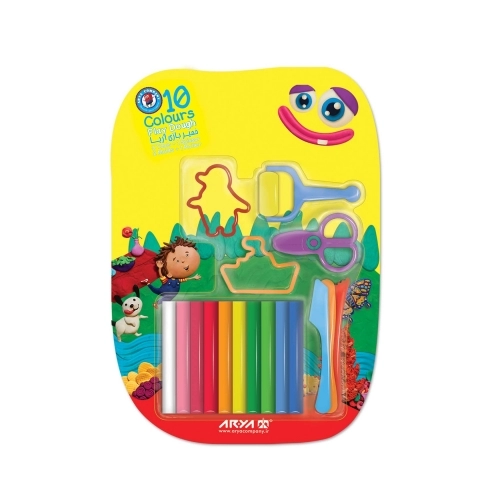 خمیربازی وکیومی 6 رنگ با ابزار آریا