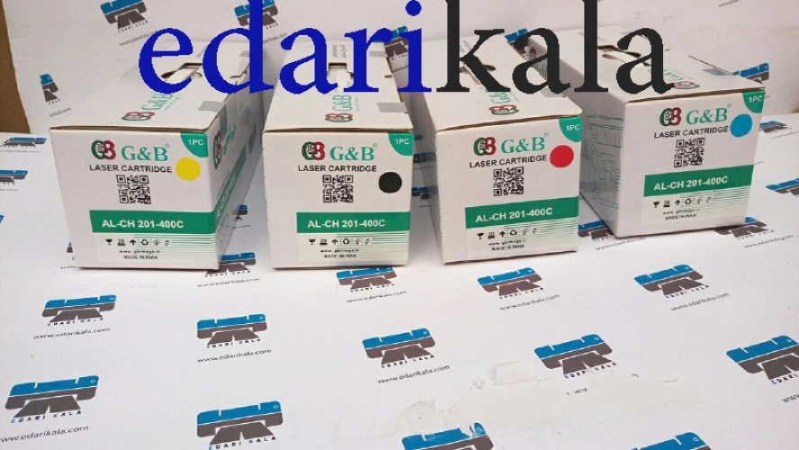 کیت چهاررنگ کارتریج تونر AL-CH201-400C جی اند بی کیت چهاررنگ کارتریج تونر AL-CH201-400C جی اند بی