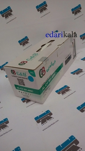 کارتریج تونر آبی AL-CH201-400C جی اند بی کارتریج تونر آبی AL-CH201-400C جی اند بی