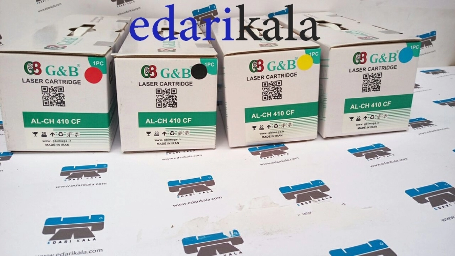 کیت چهاررنگ کارتریج تونر AL-CH410CF جی اند بی