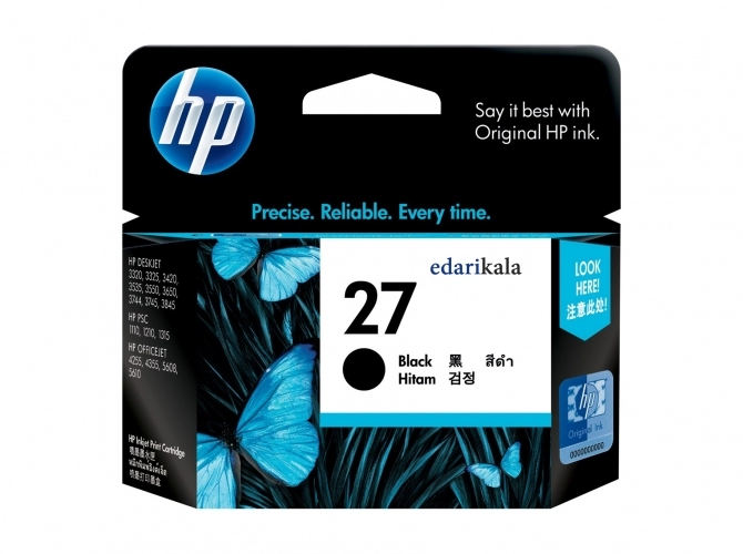 کارتریج جوهرافشان مشکی اچ پی مدل 27 کارتریج جوهرافشان مشکی اچ پی مدل 27