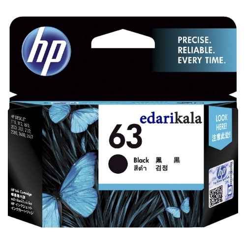 کارتریج جوهرافشان مشکی اچ پی مدل 63 کارتریج جوهرافشان مشکی اچ پی مدل 63