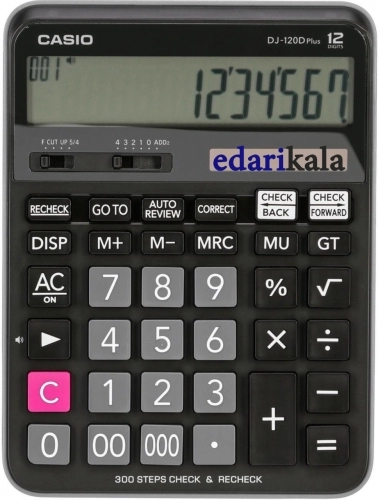 ماشین حساب DJ-120D Plus کاسیو ماشین حساب DJ-120D Plus کاسیو