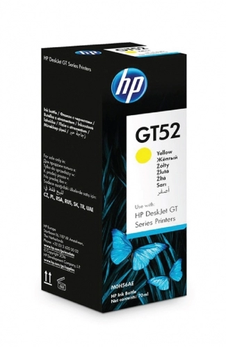 کارتریج جوهر افشان GT52 زرد اچ پی