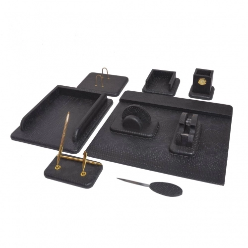 ست لوازم اداری رومیزی طرح پوست ماری کد 540  ست لوازم اداری رومیزی طرح پوست ماری کد 540