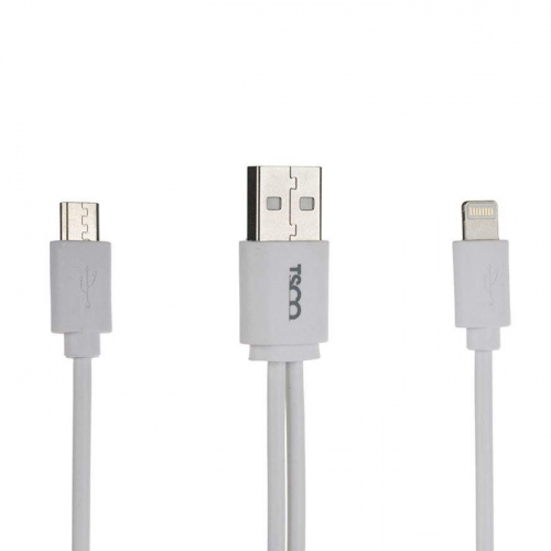 کابل تبدیل USB به microUSB و لایتنینگ تسکو مدل TC A28 طول 0.2 متر کابل تبدیل USB به microUSB و لایتنینگ تسکو مدل TC A28 طول 0.2 متر