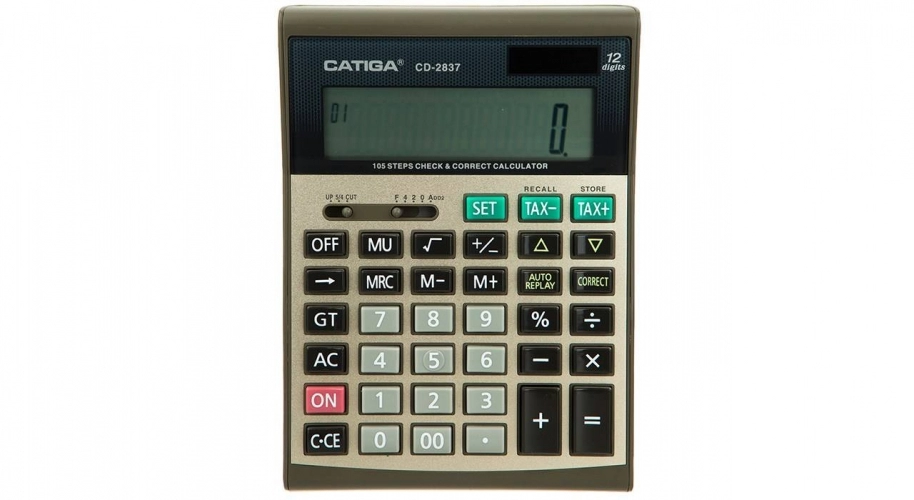 ماشین حساب کاتیگا مدل CD-2837-12 ماشین حساب کاتیگا مدل CD-2837-12