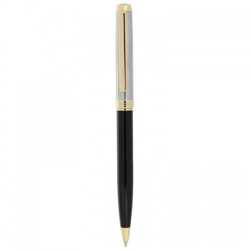 خودکار ایپلمات مدل Lord نیمه مشکی لاکی،استیل گیره زرد