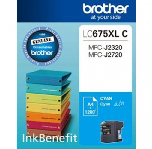 کارتریج جوهرافشان آبی برادر مدل LC675XLC کارتریج جوهرافشان آبی برادر مدل LC675XLC