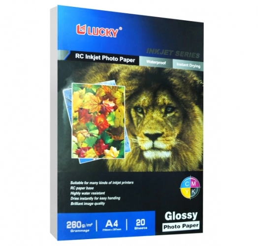 کاغذ فتوگلاسه لاکی سایز A4 وزن 260 گرم 20 برگ کاغذ فتوگلاسه لاکی سایز A4 وزن 260 گرم 20 برگ