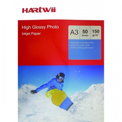 کاغذ فتوگلاسه هارتوی سایز A3 وزن 150 گرم 50 برگ کاغذ فتوگلاسه هارتوی سایز A3 وزن 150 گرم 50 برگ