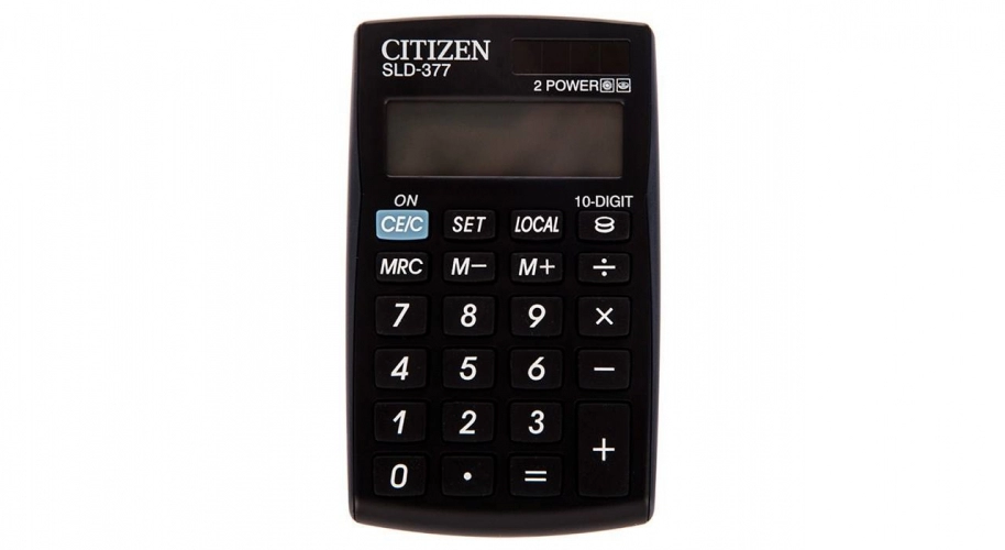 ماشین حساب جیبی سیتیزن مدل SLD-377 ماشین حساب جیبی سیتیزن مدل SLD-377