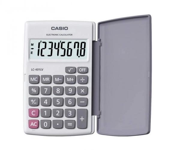 ماشین حساب کاسیو مدل LC-401LV-WE ماشین حساب کاسیو مدل LC-401LV-WE