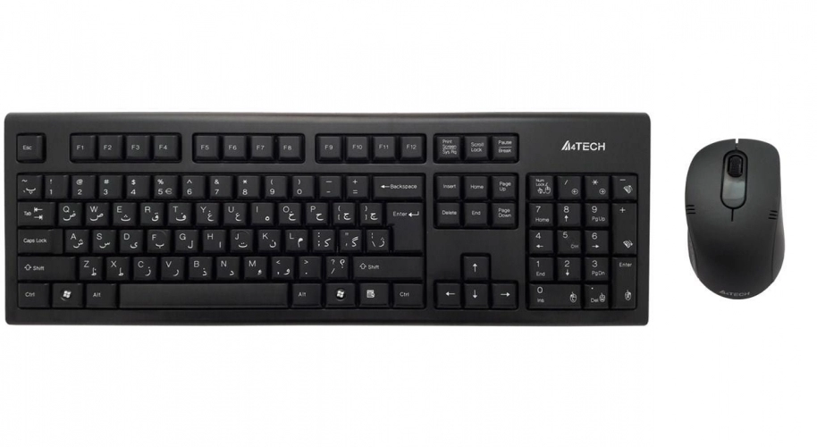 کیبورد و ماوس بی سیم ای فورتک مدل Padless 7100N