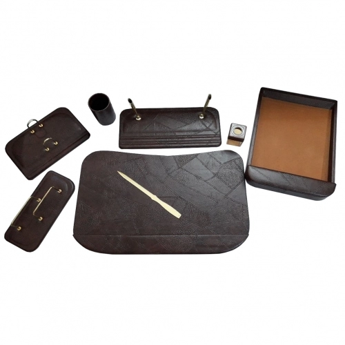 ست رو میزی اداری چرمی 8 تیکه کد 02 ست رو میزی اداری چرمی 8 تیکه کد 02