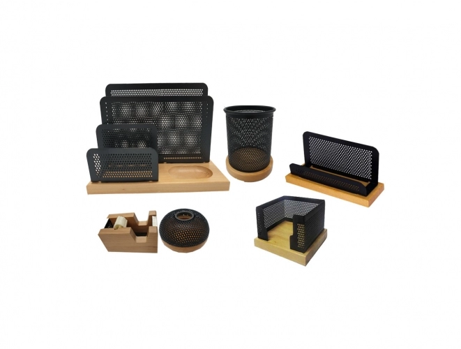 ست لوازم اداری رومیزی مدل BWW06 مجموعه 6 عددی ست لوازم اداری رومیزی مدل BWW06 مجموعه 6 عددی