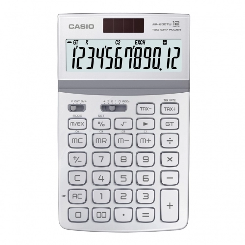 ماشین حساب کاسیو مدل JW-200TW-WE ماشین حساب کاسیو مدل JW-200TW-WE