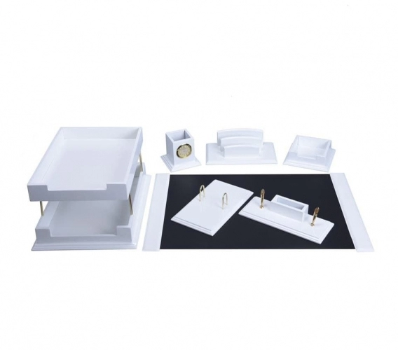 ست لوازم رومیزی اداری چوبی 8 تیکه کد 188908 ست لوازم رومیزی اداری چوبی 8 تیکه کد 188908