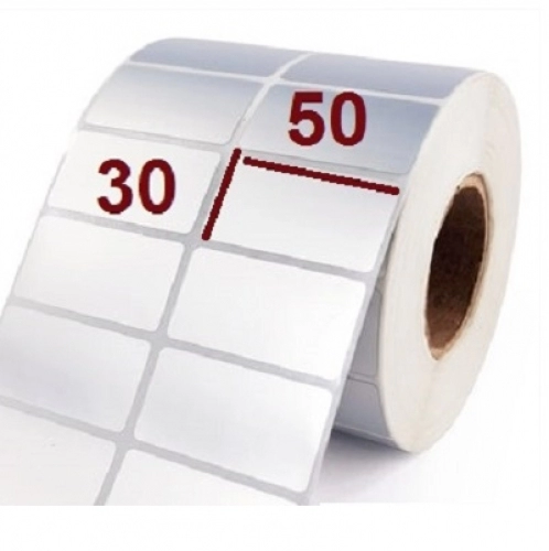 لیبل کاغذی سایز 50*30 میلی متر لیبل کاغذی سایز 50*30 میلی متر