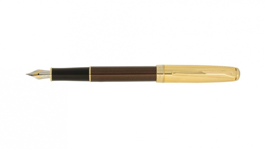 خودنویس یوروپن مدل CLUB رنگ قهوه ای نیمه طلایی خودنویس یوروپن مدل CLUB رنگ قهوه ای نیمه طلایی
