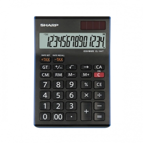ماشین حساب شارپ مدل EL-144T-BL ماشین حساب شارپ مدل EL-144T-BL