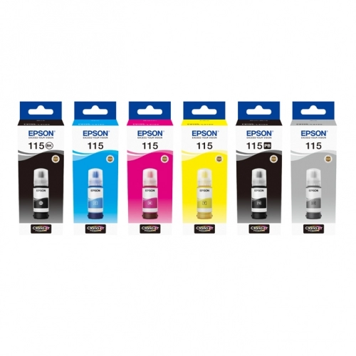 پک جوهر 6 رنگ اپسون سری 115 پک جوهر 6 رنگ اپسون سری 115
