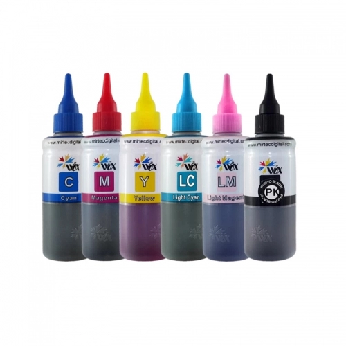 پک جوهر 100 میلی لیتر وکس شش رنگ برای پرینترهای اپسون پک جوهر 100 میلی لیتر وکس شش رنگ برای پرینترهای اپسون