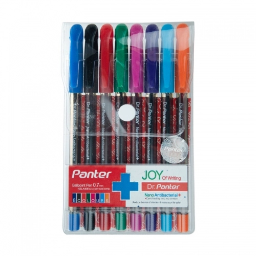 خودکار نانو آنتی باکتریال پنتر مدل DP-105 سایز 0.7 میلی متر بسته 8 عددی خودکار نانو آنتی باکتریال پنتر مدل DP-105 سایز 0.7 میلی متر بسته 8 عددی