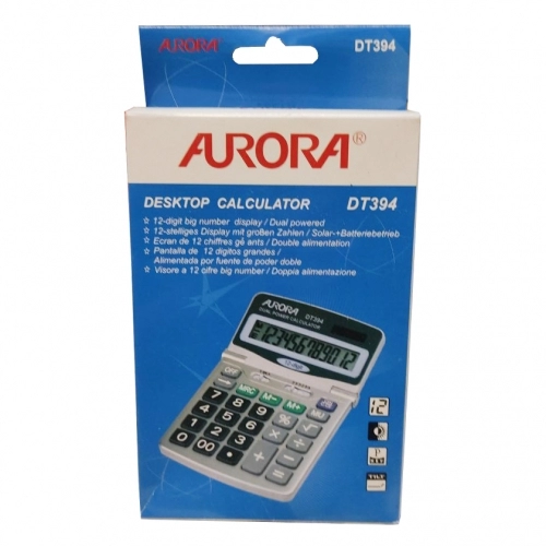 ماشین حساب رومیزی آرورا مدل DT394