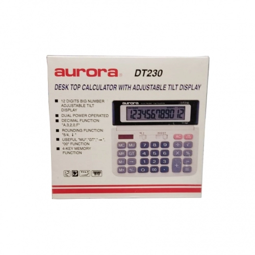 ماشین حساب رومیزی آرورا مدل DT230 ماشین حساب رومیزی آرورا مدل DT230