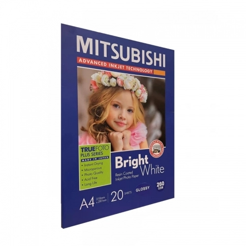 کاغذ گلاسه میتسوبیشی سایز A4 وزن 260 گرم 20 برگ کاغذ گلاسه میتسوبیشی سایز A4 وزن 260 گرم 20 برگ