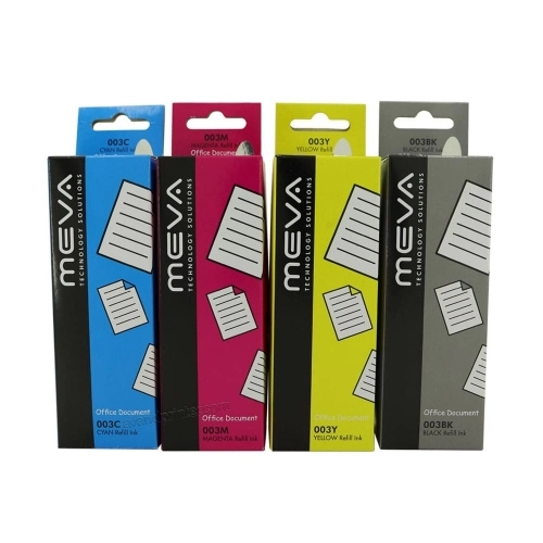 پک کامل جوهر مخزن میوا مدل CMYK 003 پک کامل جوهر مخزن میوا مدل CMYK 003