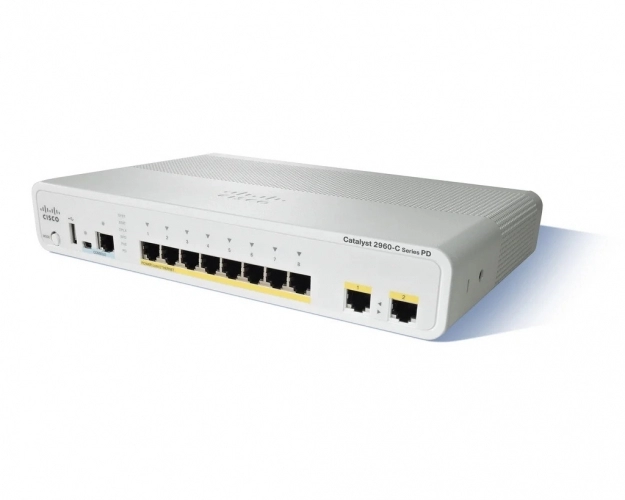 سوئیچ شبکه سیسکو مدل WS-C2960CPD-8TT-L سوئیچ شبکه سیسکو مدل WS-C2960CPD-8TT-L