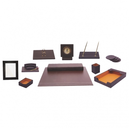 ست رو میزی اداری چرمی 13 تیکه کد 005 ست رو میزی اداری چرمی 13 تیکه کد 005