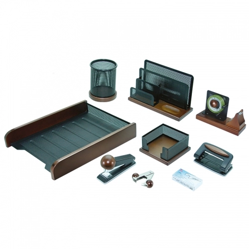 ست رومیزی چوب و فلز 9 تیکه ست رومیزی چوب و فلز 9 تیکه