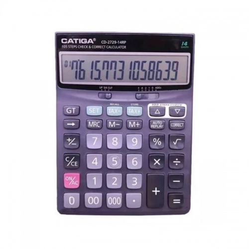 ماشین حساب رومیزی کاتیگا مدل CD-2729-14RP ماشین حساب رومیزی کاتیگا مدل CD-2729-14RP