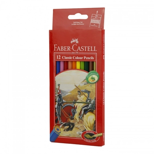 مداد رنگی 12 رنگ فابر کاستل مدل Classic بسته مقوایی مداد رنگی 12 رنگ فابر کاستل مدل Classic بسته مقوایی